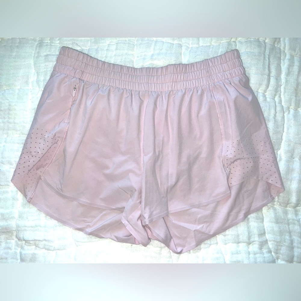 Athleta Pink Athletic Shorts Lightweight Elastic Waist